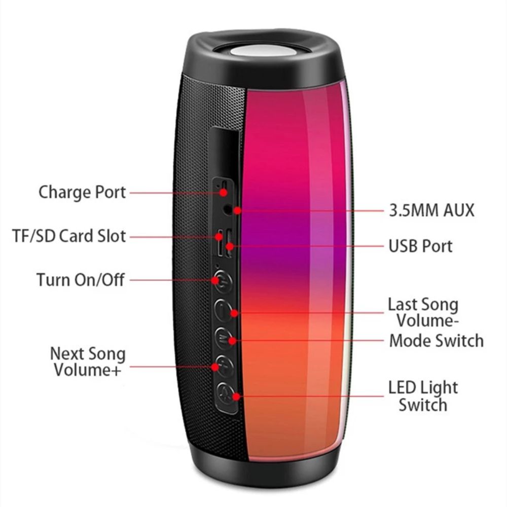 ALTAVOZ PORTÁTIL COMPATIBLE CON BLUETOOTH INALÁMBRICO TG-157