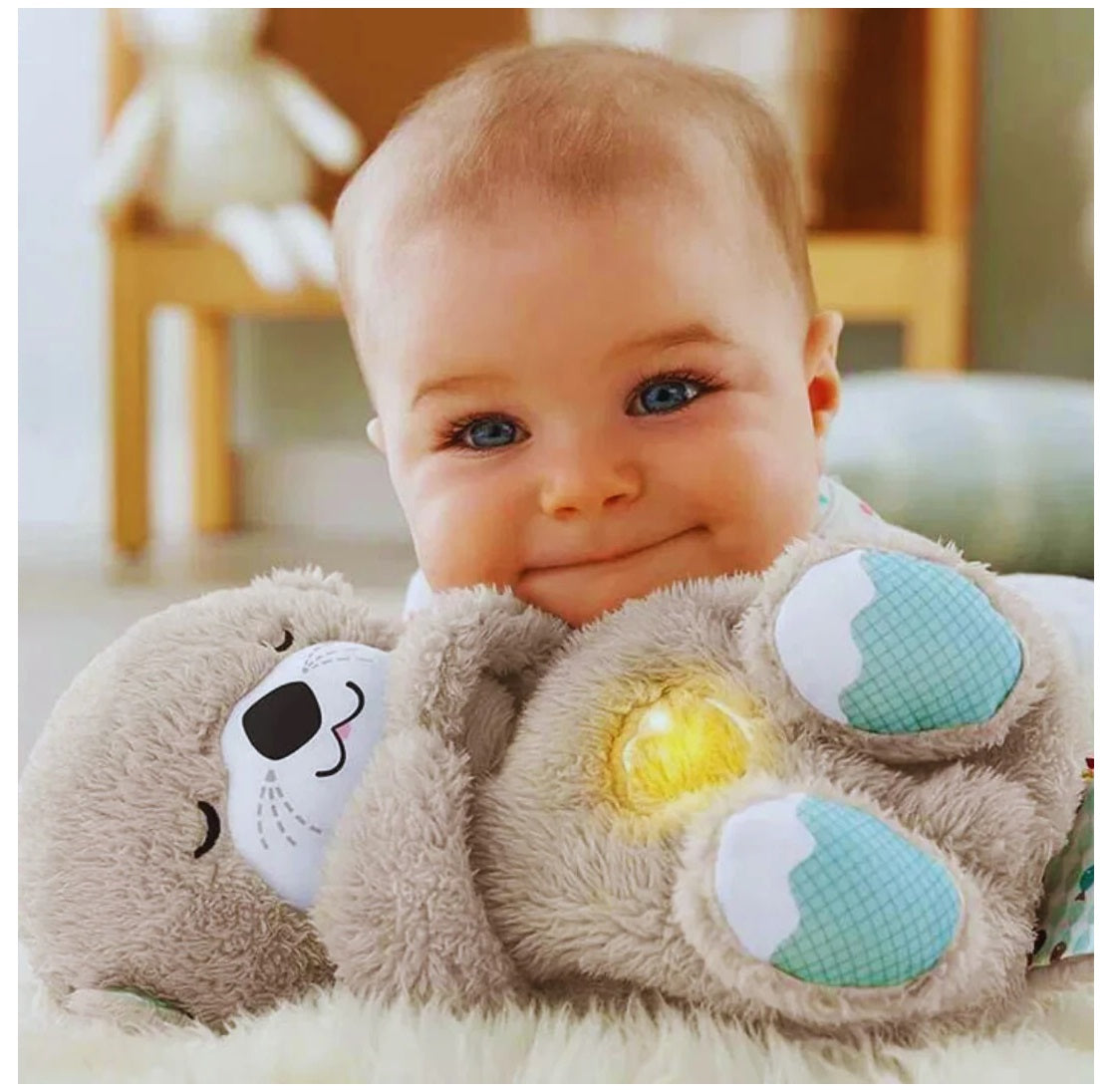 Nutria Peluche Con Sonido Para Bebe