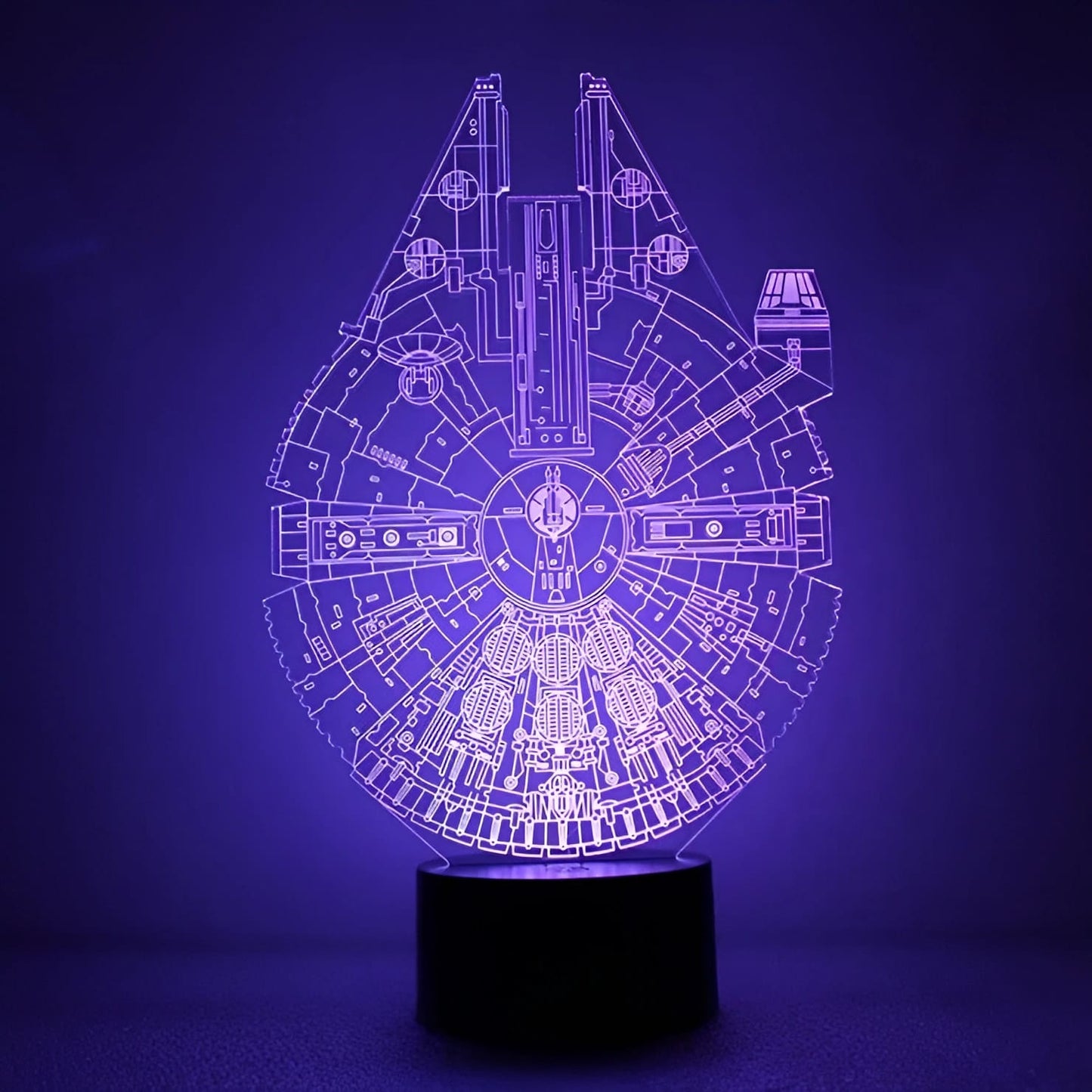 LAMPARA LED 3D STARWARS HALCON MILENARIO