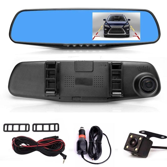 ESPEJO RETROVISOR CON DVR Y CAMARA TRASEA