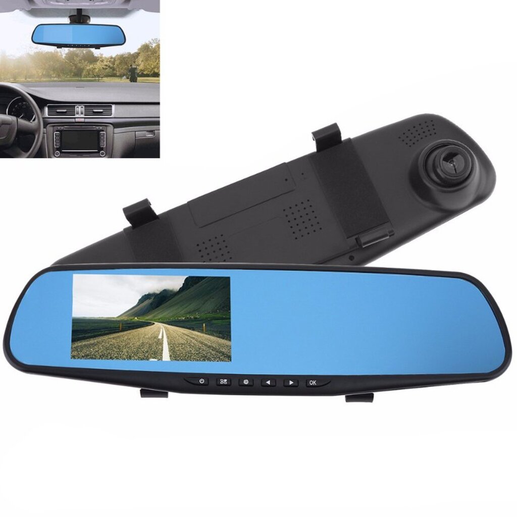 ESPEJO RETROVISOR CON DVR Y CAMARA TRASEA