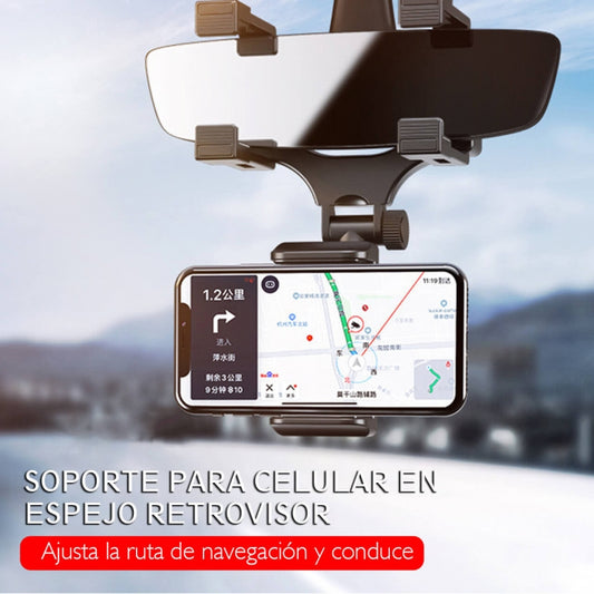 HOLDER SOPORTE DE CELULAR PARA ESPEJO RETROVISOR